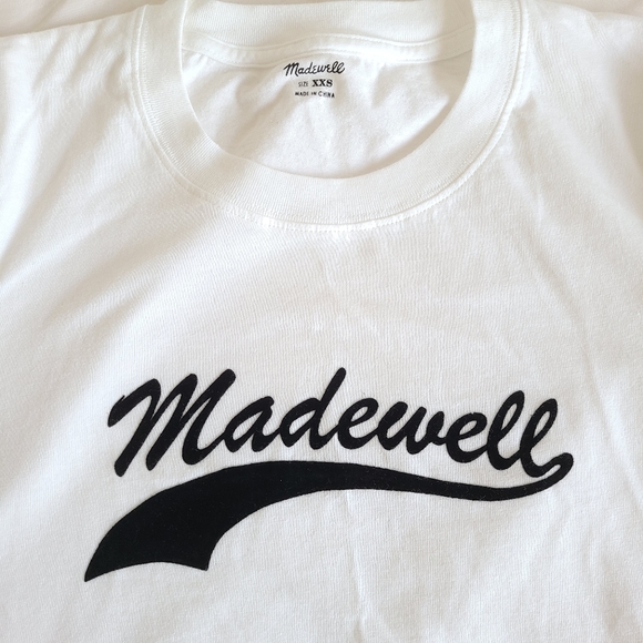 Madewell Radio Boxy White Tee Size XXS - Picture 6 of 7